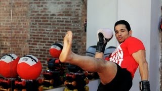 How to Do a Front Kick  Kickboxing Lessons [upl. by Ly]