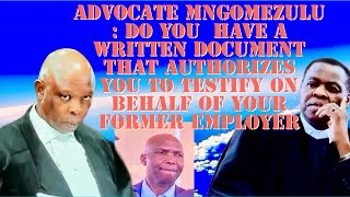 Advocate Mngomezulu  I want document authorizing you to testify on behalf of your former employer [upl. by Ofilia]