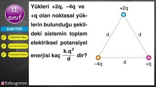 Elektrik Alan ve Elektriksel Potansiyel Soru Çözümü [upl. by Ellie]