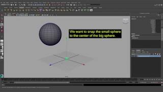 Maya Tutorial  Snap an Object to the Center of Another Object [upl. by Yasibit]