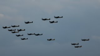 4K The Big Wing at Duxford Battle of Britain airshow 2023 [upl. by Gorges933]