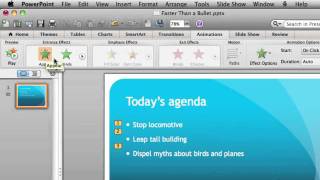 Animate a Bulleted List in PowerPoint for Mac 2011 [upl. by Greenebaum]