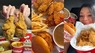 tiktok mukbang compilation 14 ∣ Jollibee mukbang [upl. by Apfel]