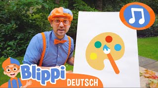 BastelLied📚✂  Lasst uns mit Blippi singen [upl. by Evered355]