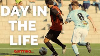 DAY IN THE LIFE OF A FOOTBALLER IN SPAIN  QUITTING [upl. by Emerald]