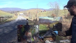 Kyle Buckland Plein Air Oil Painting Demonstration Beginner Lesson 2 Art [upl. by Asirral464]