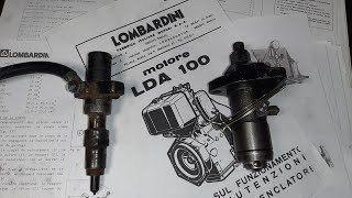 Lombardini LDA 75  Pompa de Motorina si Injectorul  detalii si reglaje [upl. by Wendell152]