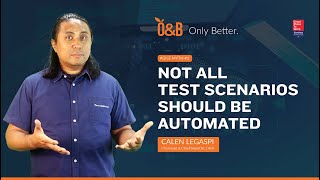 Not All Test Scenarios Should Be Automated [upl. by Mildred]