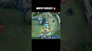 Starlight Martis Maniac Gameplay by MiiSkyyy  Mobile Legends [upl. by Acillegna]