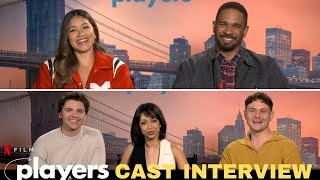 Players Netflix Cast Interview The Cast Gives Their Best Pickup Lines [upl. by Orual]