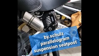 Mini review of the bySchulz G2 ST parallagram suspension seatpost [upl. by Oleusnoc]