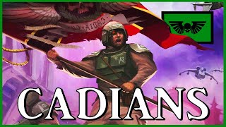 CADIAN SHOCK TROOPERS  Militarum Paradigms  Warhammer 40k Lore [upl. by Enawd]