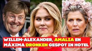 WillemAlexander Amalia En Maxima Dronken Gespot In Hotel [upl. by Durkee]