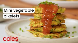 Mini Vegetable Pikelets [upl. by Edgell843]