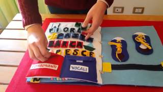 Libro sensoriale bambini 6 anni quiet book [upl. by Ardnassac]