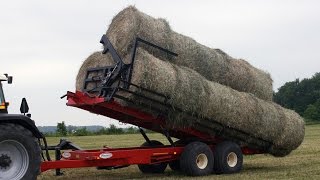 Pronovost  Autoload Round Bale Handler P6812 [upl. by Eelnodnarb]