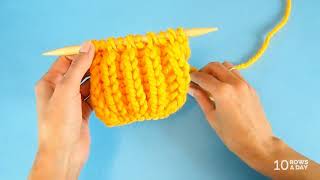 The Easiest Way to Knit Brioche Stitch [upl. by Naujad]