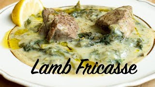 Lamb Fricasse Lamb amp Greens Stew in a Lemony Sauce Classic Recipe [upl. by Longley495]