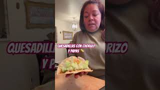 Recetas exquisitas quesadillas con chorizo papas fypyoutube [upl. by Elberfeld]