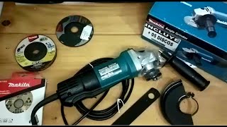 Makita 9557 HPG 840W Esmeriladora Angular Unboxing and Review IDES [upl. by Pals]