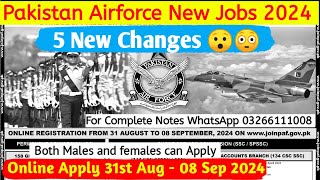 Pakistan Airforce Jobs 2024 Online Apply  Paf Initial Test Preparation [upl. by Lorilyn838]