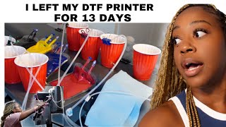 best dtf printer for small business custom shirt orders momprenuer vlog [upl. by Tamah]