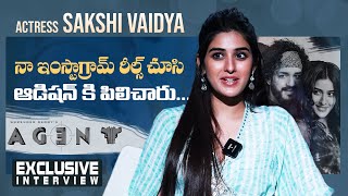 Actress Sakshi Vaidya Exclusive Interview About Agent Movie  Akhil Akkineni  Surender Reddy [upl. by Killarney]