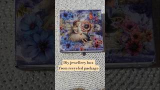 Making a jewellery box from a recycled package artsandcrafts diycrafts [upl. by Renata]