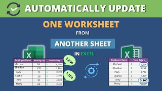 Linking Data in Excel from One Sheet to Another  How to Link Excel Sheets Together [upl. by Lister]