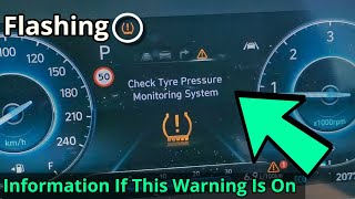 Flashing TPMS Light On Dash  Check Tyre Pressure Monitoring System  Hyundai [upl. by Lavena995]