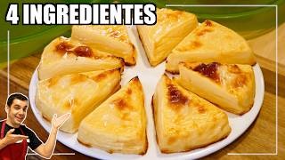 el Postre más FÁCIL y RICO de LECHE y SIN AZÚCAR el que puedes hacer con 4 INGREDIENTES [upl. by Sauls]