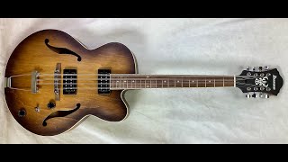 Mandocello conversion of an Ibanez AF55 [upl. by Irtimid]