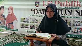 Chintia Anggraini UJI PUBLIKSantri TPQ DAIMATUN NISA [upl. by Bever]