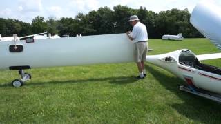 One Man Rigger for Sailplanes scratch built LS818 [upl. by Joan]