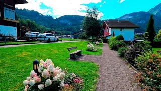 Switzerland 4G Lungern 🇨🇭 Amazing village to visit Walking tour  Relaxing time [upl. by Kado]