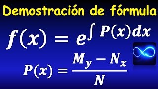 451 Factor de integración DEMOSTRACIÓN DE FÓRMULA [upl. by Sink]