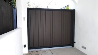 quotThe Brentwoodquot Driveway Gate  Mulholland Security Los Angeles 18005625770 [upl. by Ennovyhs509]