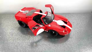 Ford GT40 Mk1 Red Racing 1968 118 Solido Diecast Model Review [upl. by Cleland]