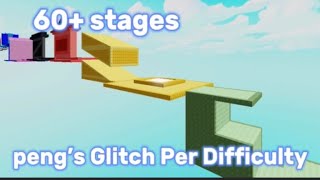 Peng glitch per difficulty chart obby stages 130 Part 1 [upl. by Edan244]