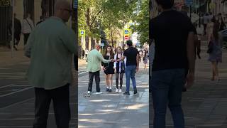 Foreign video sharingStreet test funny video Test the reaction of passers funny funnyvideo [upl. by Aleiram533]