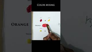 Color Mixing Acrylic Paint Level  1 art shorts painting [upl. by Arleyne]