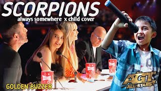 Americas Got Talent Filipino This kid is amazing at singing the song Scorpions Always Somewhere [upl. by Nomled878]