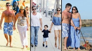 Simon Cowell wife Lauren Silverman and son  Eric Cowell [upl. by Lednahs]