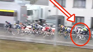 Mathieu van der Poels Ridiculous Start From Third Row In Dendermonde [upl. by Duahsar]