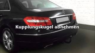 Mercedes E Klasse W212 vertikal abnehmbare Anhängerkupplung 1141028 [upl. by Desiree700]