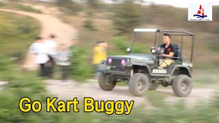 Adult Go Kart Buggy Mini Jeep 300cc Engine For Beach  Forest [upl. by Amahcen]