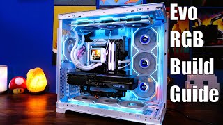 How to build Lian Li Evo RGB with TL LCD fans and more detailed PC build guide [upl. by Fairman]