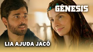 NOVELA GÊNESIS Lia ajuda Jacó a cuidar de de Nanum [upl. by Yllek]