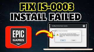 How to Fix Epic Games Error “IS0003 Install Failed  Could not create directory” on PC [upl. by Aiuqram]