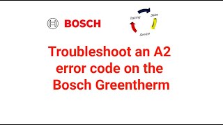 Troubleshoot an A2 error code on the Bosch Greentherm [upl. by Sivla]